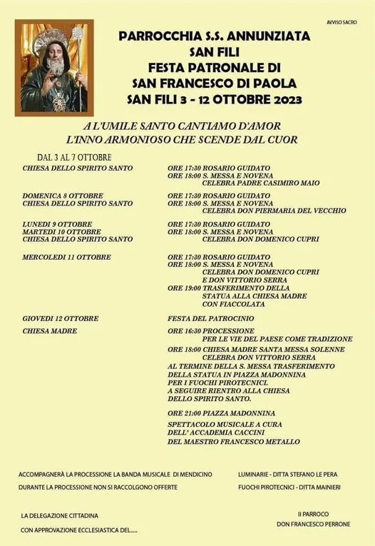 ss annunziata 3-12 ottobre 2023 ss annunziata 3-12 ottobre 2023